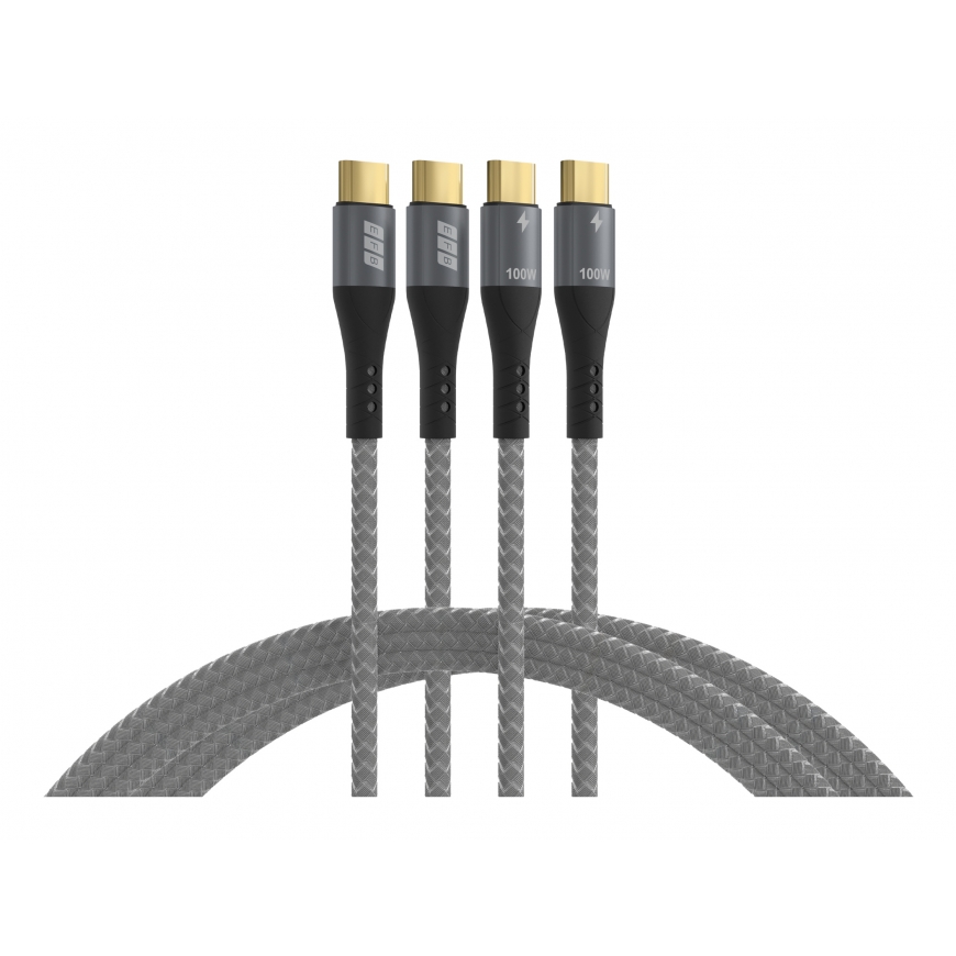 EFB Elektronik USB-CC-00006 USB kabelis USB 2.0 2 m USB C Melns, Pelēks