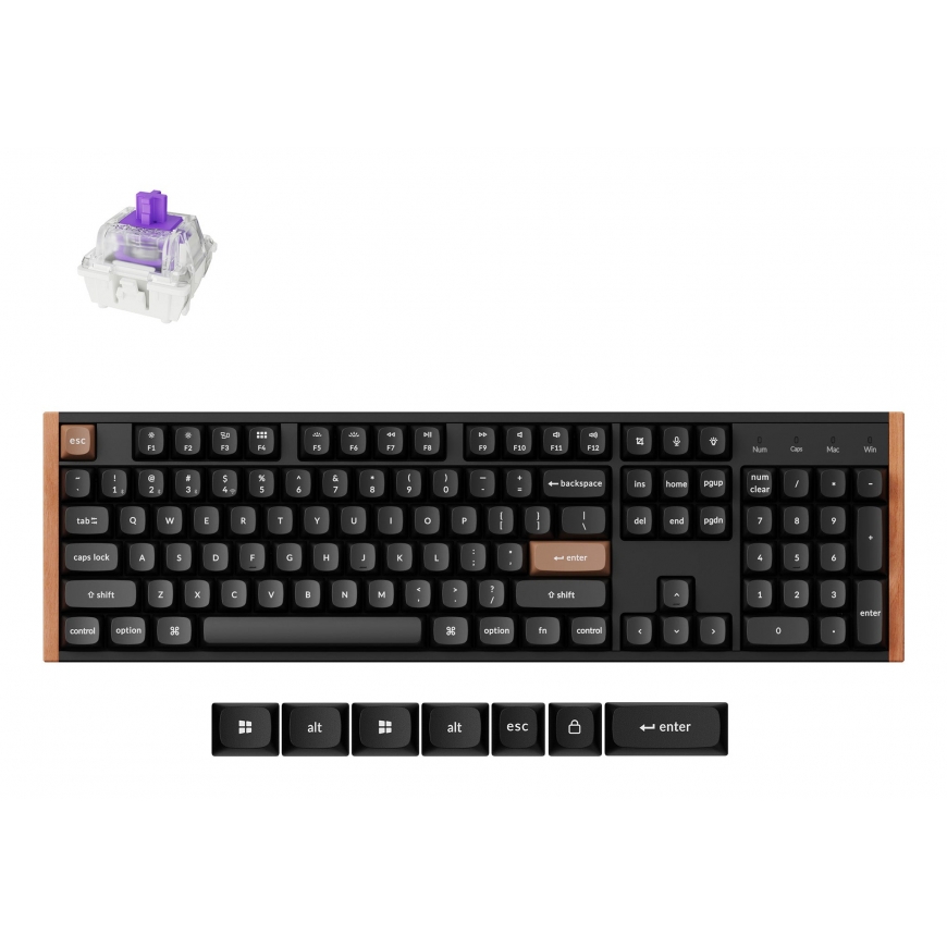 Keychron K10 HE tastatūra Speļu USB