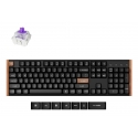 Keychron K10 HE tastatūra Speļu USB + RF Wireless + Bluetooth QWERTY Angļu Melns, Koks Keychron K10 HE tastatūra Speļu USB + RF Wireless + Bluetooth QWERTY Angļu Melns, Koks