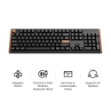 Keychron K10 HE klaviatuur Mängimine USB + RF Wireless + Bluetooth QWERTY Inglise Must, Puit Keychron K10 HE klaviatuur Mängimine USB + RF Wireless + Bluetooth QWERTY Inglise Must, Puit