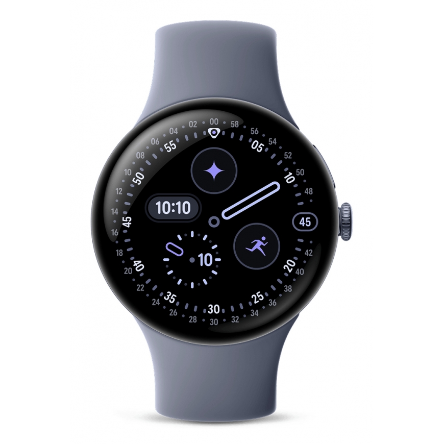 Google Pixel Watch 4 AMOLED 45 mm Digitaalinen Kosketusnäyttö 4G Sininen Wi-Fi GPS (satelliitti) – 3