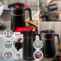Termospullo, 2,5 L, musta, Klausberg, KB 9013. Suuri kapasiteetti 2,5 L. Termospullo, 2,5 L, musta, Klausberg, KB 9013. Suuri kapasiteetti 2,5 L.