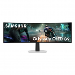Samsung S49DG910SU monitori 124,5 cm (49") 5120 x 1440 pikseļi Dual QHD OLED Sudrabs