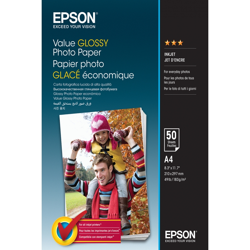 Epson Value Glossy Photo Paper A4