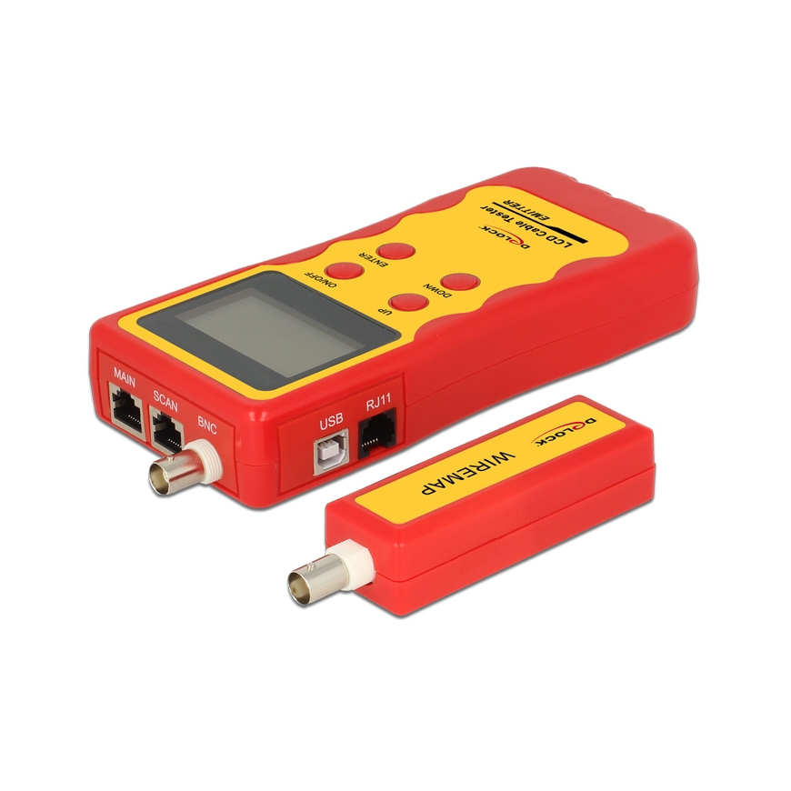 DeLOCK 86108 datortīkla vadu testeris Dzeltens, Sarkans – 3