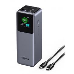 Ugreen 25000mAh 200W Fast Charging Powerbank Harmaa