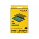 DeLOCK 42609 корпус для накопителя Корпус твердотельного диска Черный M.2 DeLOCK 42609 корпус для накопителя Корпус твердотельного диска Черный M.2