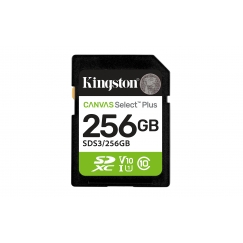 Kingston Technology 256 Gt SDXC Canvas Select Plus Gen3 150 Mt/s C10 UHS-I U1 V10