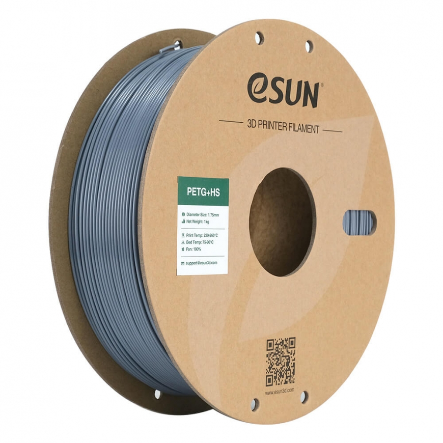 eSUN PETG+HS Polietileno tereftalato glikolis (PETG) Pilka 1 kg