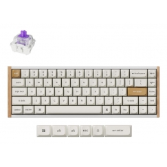 Keychron K6 HE tastatūra Universāls USB + Bluetooth Balts, Bēšs