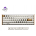 Keychron K6 HE keyboard Universal USB + Bluetooth White, Beige