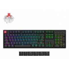Keychron K10 QMK V2 klaviatuur Universaalne USB + RF Wireless + Bluetooth QWERTY Inglise Must