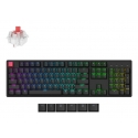 Keychron K10 QMK V2 klaviatūra Universalus USB + RF Wireless + Bluetooth QWERTY Anglų Juoda
