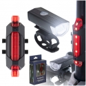 RoGer LED Bike Light Set Rear Front USB RoGer LED Bike Light Set Rear Front USB