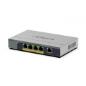 NETGEAR GS105EP Nepārvaldīts Gigabit Ethernet (10/100/1000) Power over Ethernet (PoE) Pelēks NETGEAR GS105EP Nepārvaldīts Gigabit Ethernet (10/100/1000) Power over Ethernet (PoE) Pelēks