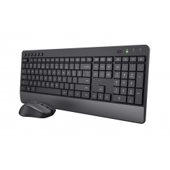 Trust Trezo keyboard Mouse included Universal RF Wireless QWERTZ German Black