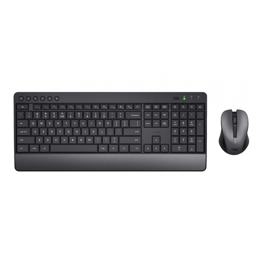 Trust Trezo tastatūra Pele iekļauta Universāls RF Bezvadu QWERTZ Vācu Melns – 2