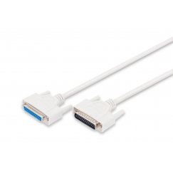 Digitus AK-610201-020-E seriālais kabelis Bēšs 2 m DSUB, 25-pin