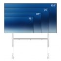 Neomounts FL50-575WH1 TV trolley 65-115" - fast installation - TÜV