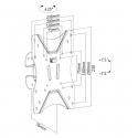 Equip 650402 TV-kiinnike 106,7 cm (42") Musta Equip 650402 TV-kiinnike 106,7 cm (42") Musta