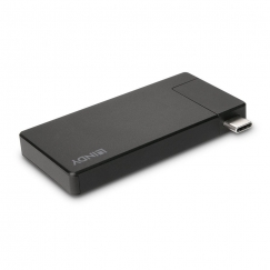 Lindy 43336 sülearvuti dokk ja pordireplikaator Juhtmega ühendatud USB 3.2 Gen 1 (3.1 Gen 1) Type-C Must