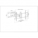 Manhattan 461290 monitori kinnitus ja alus 2,29 m (90") Sein Must Manhattan 461290 monitori kinnitus ja alus 2,29 m (90") Sein Must