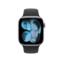 Apple Watch Series 11 OLED 42 mm Digitāls 374 x 446 pikseļi Skārienjūtīgais ekrāns Pelēks Wi-Fi GPS