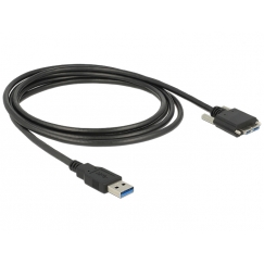 DeLOCK 83599 USB-kaapeli USB 3.2 Gen 1 (3.1 Gen 1) 3 m USB A Micro-USB B Musta