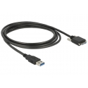 DeLOCK 83599 USB kabelis USB 3.2 Gen 1 (3.1 Gen 1) 3 m USB A Micro-USB B Juoda DeLOCK 83599 USB kabelis USB 3.2 Gen 1 (3.1 Gen 1) 3 m USB A Micro-USB B Juoda