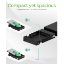 ICY BOX IB-RD2253-C31 HDD / SSD aptvaras Juoda 2.5"