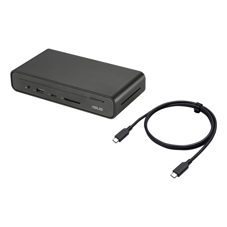 ASUS Triple Display USB-C Dock Duo DC301 Vadu Melns – 4
