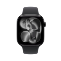 Apple Watch Series 11 OLED 46 mm Digitāls 416 x 496 pikseļi Skārienjūtīgais ekrāns Melns Wi-Fi GPS