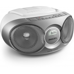 Philips AZ215S/12 kannettava stereojärjestelmä 3 W FM Hopea