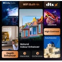 Hisense 40A4Q 101,6 cm (40") Full HD Viedtelevizors Wi-Fi Melns 200 cd/m²