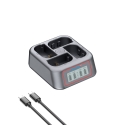Charger 4-port Canon LP-E6/LP-E6N/LP-E6P/LP-E6NH - PD USB-C Charger 4-port Canon LP-E6/LP-E6N/LP-E6P/LP-E6NH - PD USB-C