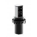 Bachmann 928.002 socket-outlet Black, Silver Bachmann 928.002 socket-outlet Black, Silver