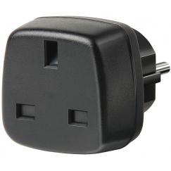 Brennenstuhl Travel Adapter GB/earthed strāvas adapteris & pārveidotājs Melns