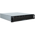 Inter-Tech 2U-2404L Rack Black, Silver