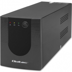 Qoltec 53776 nepārtrauktas barošanas avots (UPS) Line-Interactive 1,5 kilovoltampērs 900 W 4 Maiņstrāvas izvade (-s)