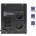 Qoltec 53776 puhvertoiteallikas (UPS) Liini-interaktiivne 1,5 kVA 900 W 4 vahelduvvoolu kontakt Qoltec 53776 puhvertoiteallikas (UPS) Liini-interaktiivne 1,5 kVA 900 W 4 vahelduvvoolu kontakt