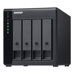 QNAP TL-D400S cieto disku uzglabāšanas sistēma HDD/SSD korpuss Melns, Pelēks 2.5/3.5"