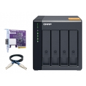 QNAP TL-D400S storage drive enclosure HDD/SSD enclosure Black, Grey 2.5/3.5"