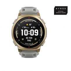 Amazfit T-rex 3 Pro 3.35 cm (1.32") AMOLED 44 mm Digital 466 x 466 pixels Touchscreen Gold Wi-Fi GPS (satellite)