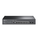 TP-Link JetStream TL-SG3210 tīkla pārslēgs Vadīts L2/L3 Gigabit Ethernet (10/100/1000) 1U Melns TP-Link JetStream TL-SG3210 tīkla pārslēgs Vadīts L2/L3 Gigabit Ethernet (10/100/1000) 1U Melns