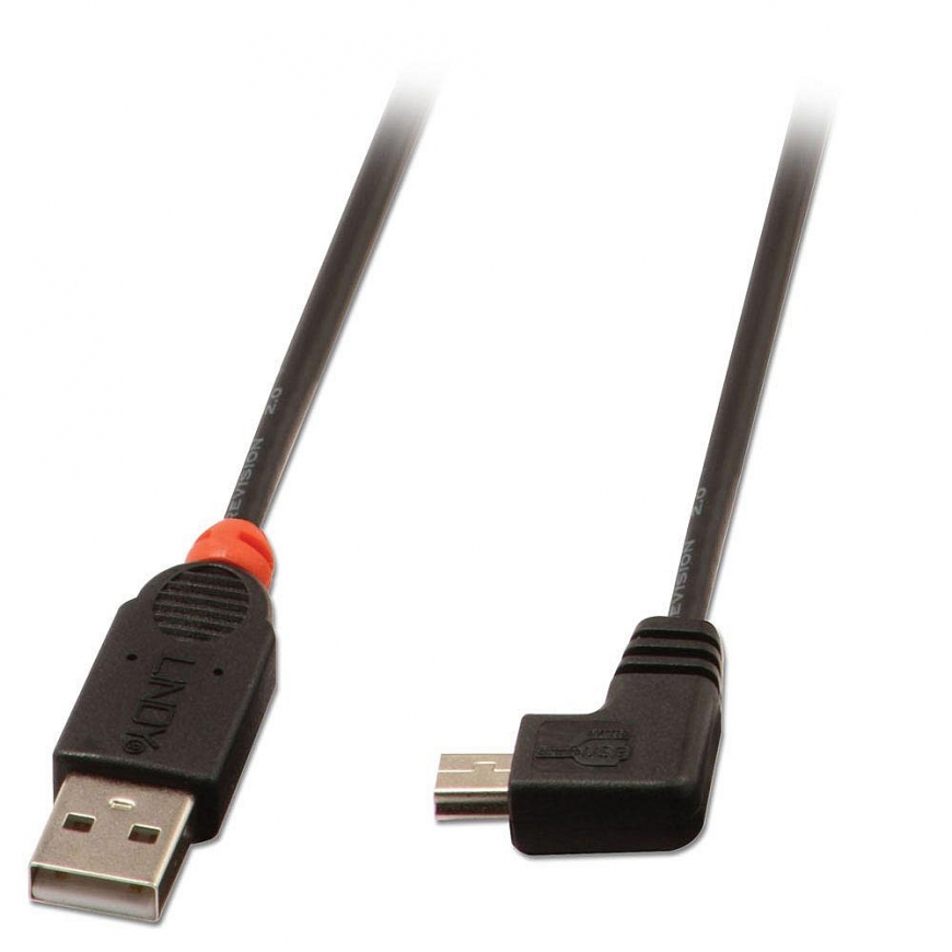 Lindy 31972 USB кабель USB 2.0 2 m USB A Mini-USB B Черный