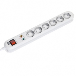Bachmann Surge protector, 1.5m Balts 6 Maiņstrāvas izvade (-s) 250 V 1,5 m