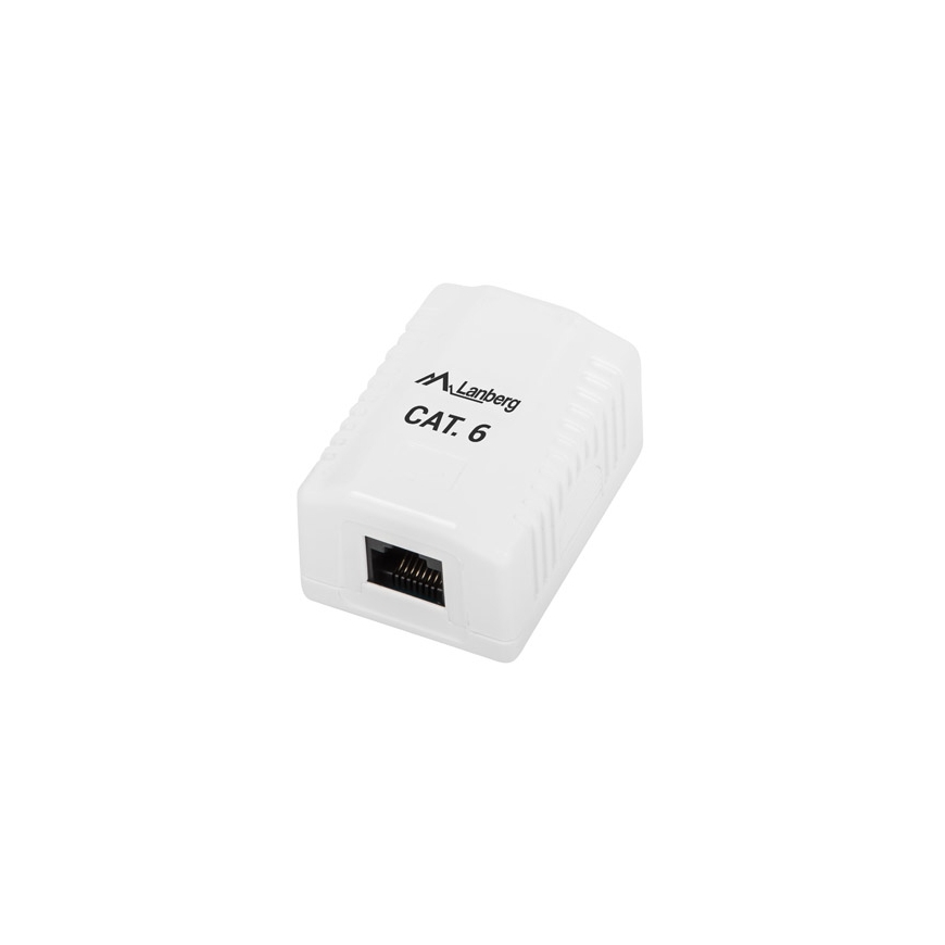 Lanberg OU6-0001-W rožešu kaste RJ-45 Balts