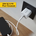 Intenso POWER ADAPTER USB-C/7802012 Универсальная Белый Кабель переменного тока Быстрая зарядка Для 