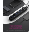 ICY BOX IB-HUB1717-U3 USB 3.2 Gen 1 (3.1 Gen 1) Type-A 5000 Mbit/s Melns ICY BOX IB-HUB1717-U3 USB 3.2 Gen 1 (3.1 Gen 1) Type-A 5000 Mbit/s Melns