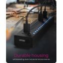 ICY BOX IB-HUB1717-U3 USB 3.2 Gen 1 (3.1 Gen 1) Type-A 5000 Mbit/ai Juoda ICY BOX IB-HUB1717-U3 USB 3.2 Gen 1 (3.1 Gen 1) Type-A 5000 Mbit/ai Juoda